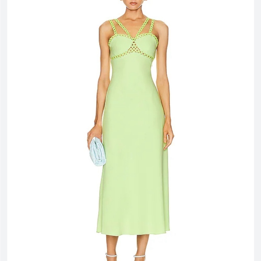 NWT Jonathan Simkhai Sevilla Sleeveless Midi Dress Size 12